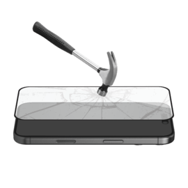Protection d&rsquo;&eacute;cran antibact&eacute;rienne en verre tremp&eacute; ultra-r&eacute;sistant &agrave; bords incurv&eacute;s (60% verre tremp&eacute; recycl&eacute;) pour Apple iPhone Air, Noir