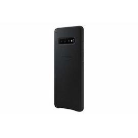 Case Coque en cuir Noir pour Galaxy S10+