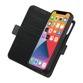 Robust 2-in-1 Magnetic Wallet & Case for Apple iPhone 12 Pro Max, Onyx Black