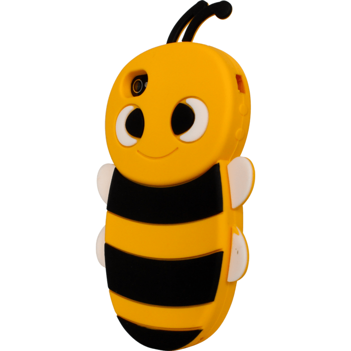 Coque pour Apple iPhone 4/4S, silicone Abeille Jaune