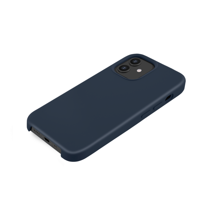 Coque en Gel de Silicone Doux pour iPhone 12 mini, Bleu Oxford