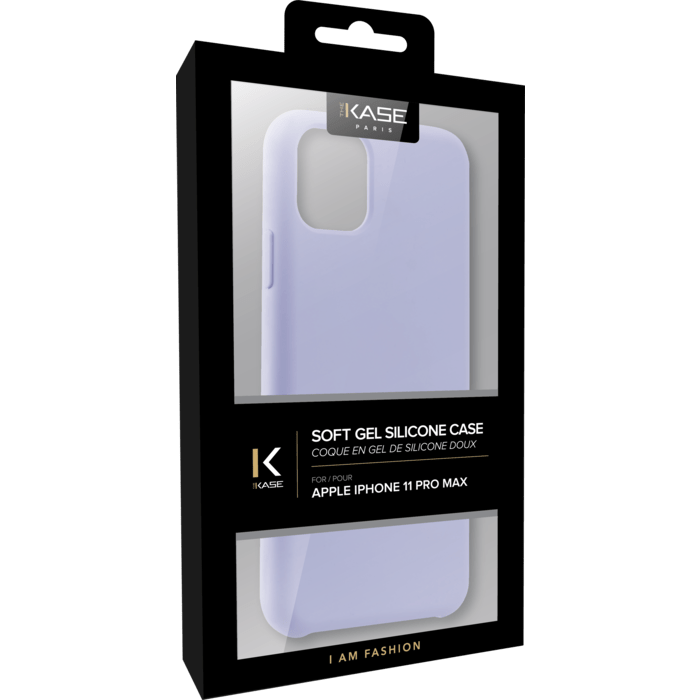 Coque en Gel de Silicone Doux pour Apple iPhone 11 Pro Max, Violet Lilas