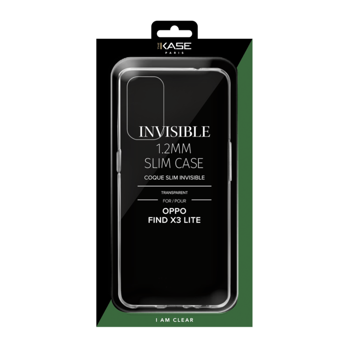 Coque Slim Invisible pour OPPO Find X3 Lite 1.2mm, Transparente