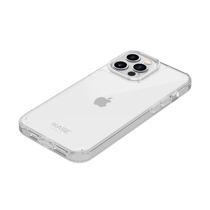 Custodia ibrida invisibile antibatterica e antiurto per Apple iPhone 13 Pro, trasparente