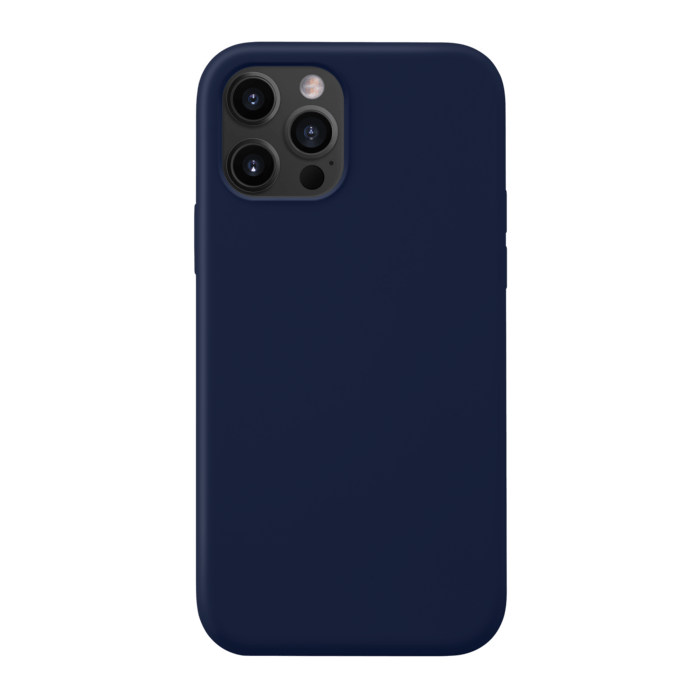 Coque antichoc en gel de silicone doux pour Apple 12 Pro Max, Bleu Oxford
