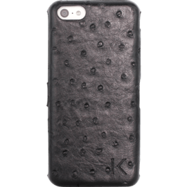 Book Type Flip case pour Apple Iphone 5C, Façon croco Noir