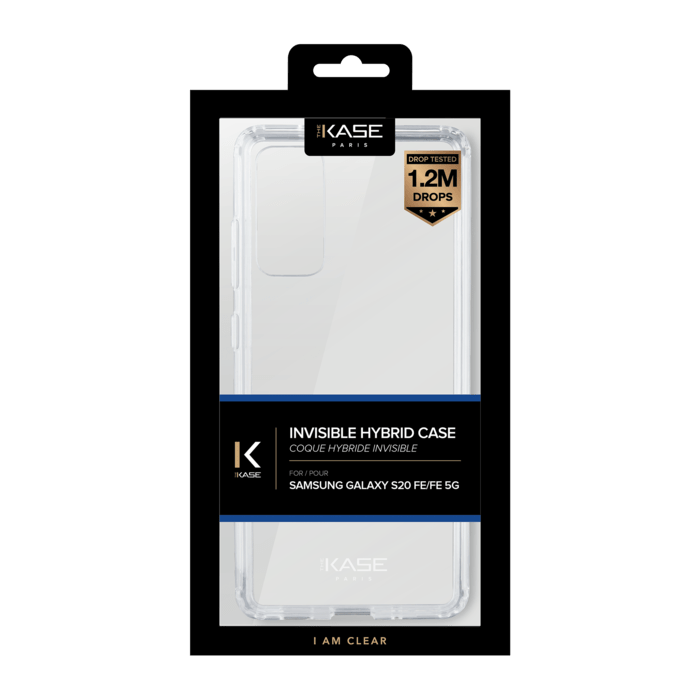 Coque hybride invisible pour Samsung Galaxy S20 FE/FE 5G, Transparente