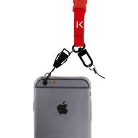 Case Lanyard for Smartphones, Fiery Red