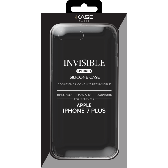 Coque hybride invisible pour Apple iPhone 7 Plus/8 Plus, Transparent