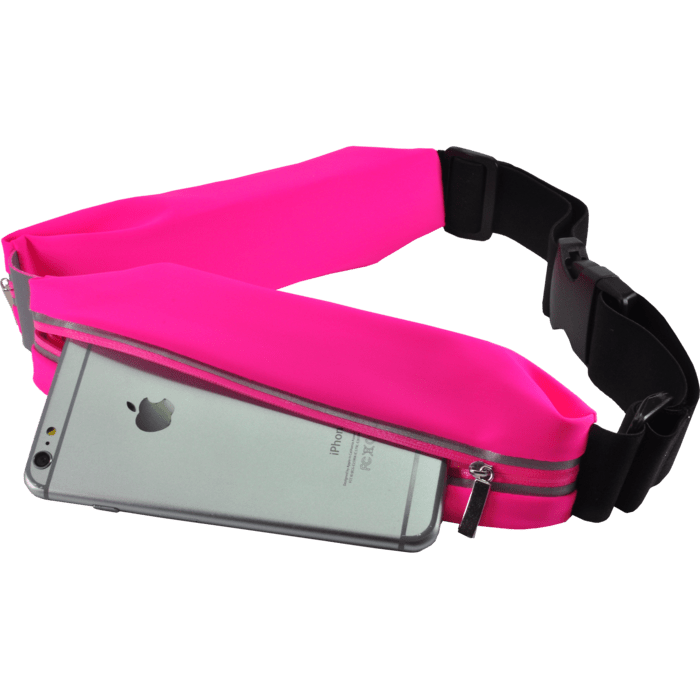 Universal double pocket sport belt, Pink