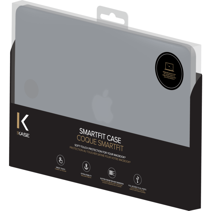 SmartFit Coque int&eacute;grale pour Apple MacBook Pro avec &eacute;cran Retina 15 pouces, Gris