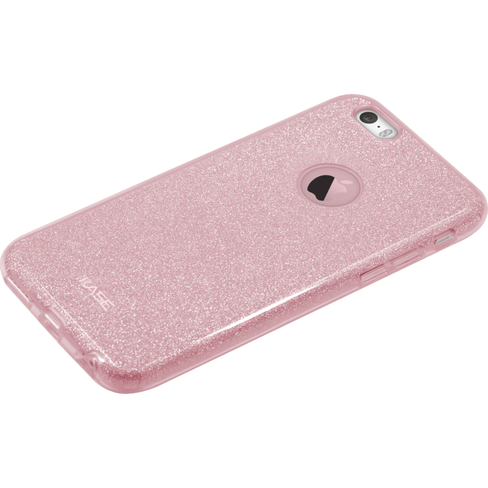 Coque slim pailletée étincelante pour Apple iPhone 6 Plus/6s Plus, Or Rose