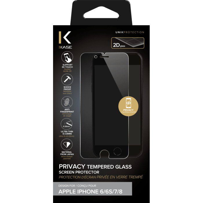 Protection d'écran Privée en verre trempé pour Apple iPhone 6/6s7/8
