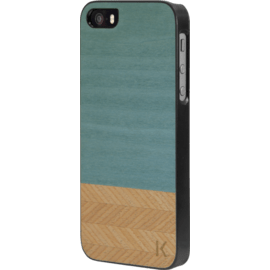 Coque bois pour Apple iPhone 5/5s/SE, Denim & Hazel