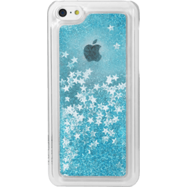 Case Bling Bling Glitter Case for Apple iPhone 5c, Frozen Blue