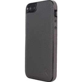 Coque silicone pour Apple iPhone 5/5s/SE, Cuir Gris