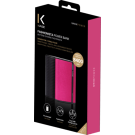 Batterie Externe Fashionista, 8400 mAh, Noir Graphite