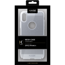Coque Mesh pour Apple iPhone X, Argent