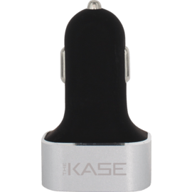 5.1A Chargeur allume-cigare triple USB pour Smartphones et Tablettes, Argent