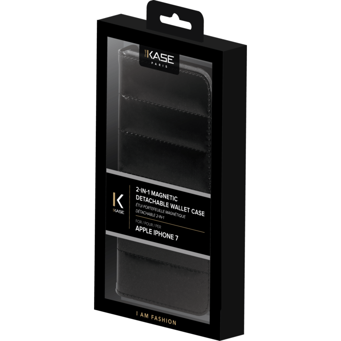 Étui portefeuille magnétique détachable 2-en-1 pour iPhone 6/6s/7/8