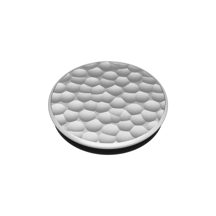 PopSockets PopGrip, M&eacute;tal Argent Martel&eacute;