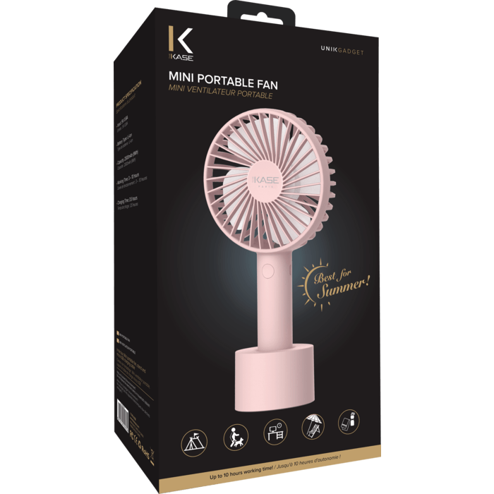 Mini Ventilateur Portable, Rose Sable
