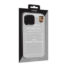 Coque hybride &eacute;tincelante invisible GEN 2.0 pour iPhone Apple iPhone 13 Pro Max, Transparente
