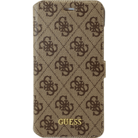 Guess Uptown &Eacute;tui pivotant de type livre pour Apple iPhone 6 Plus / 6s Plus / 7 Plus / 8 Plus, Marron