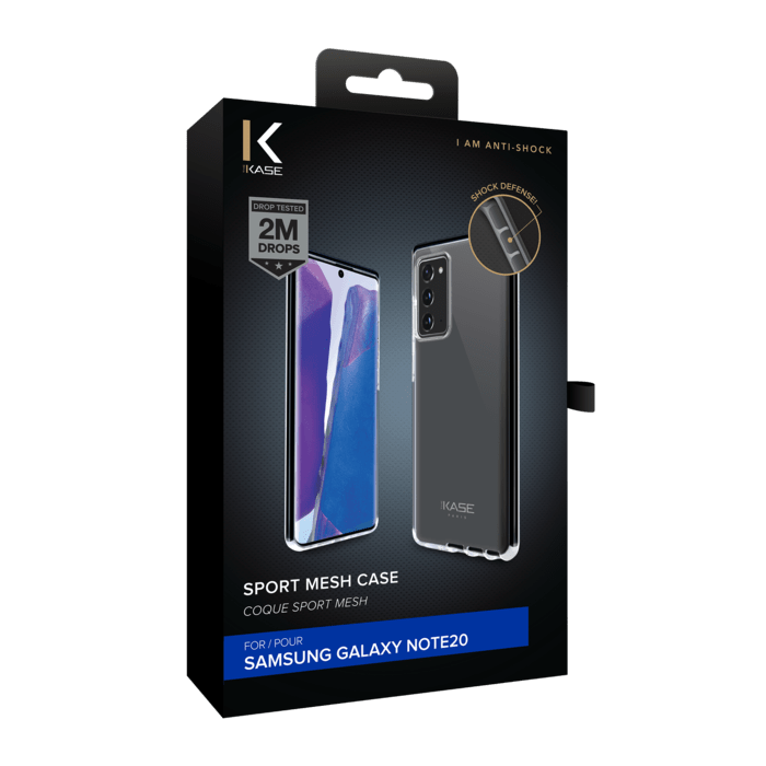 Coque Sport Mesh pour Samsung Galaxy Note20, Noir de jais
