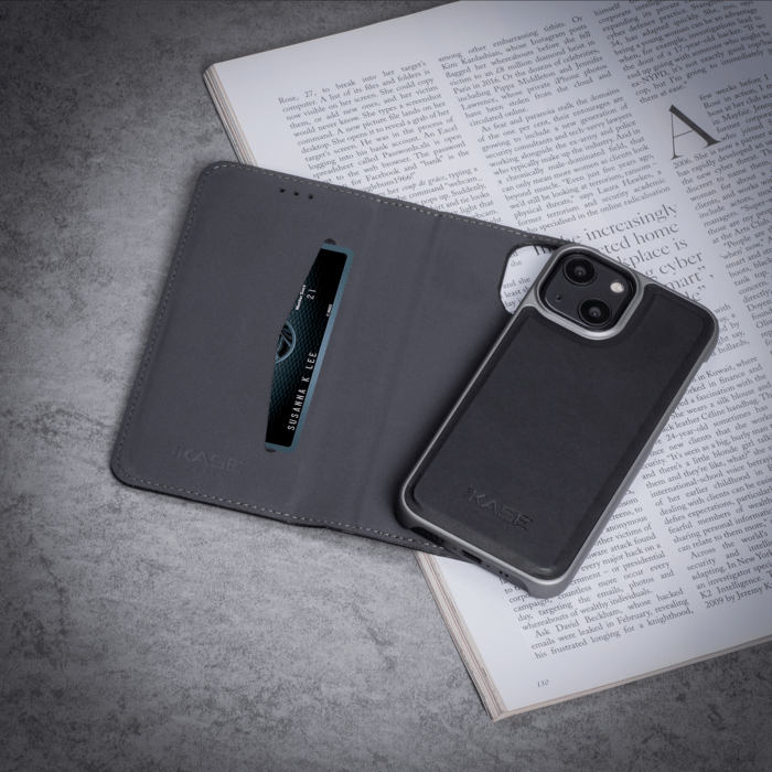 Étui et Coque slim magnétique 2-en-1 GEN 2.0 pour Apple iPhone 13 mini, Noir