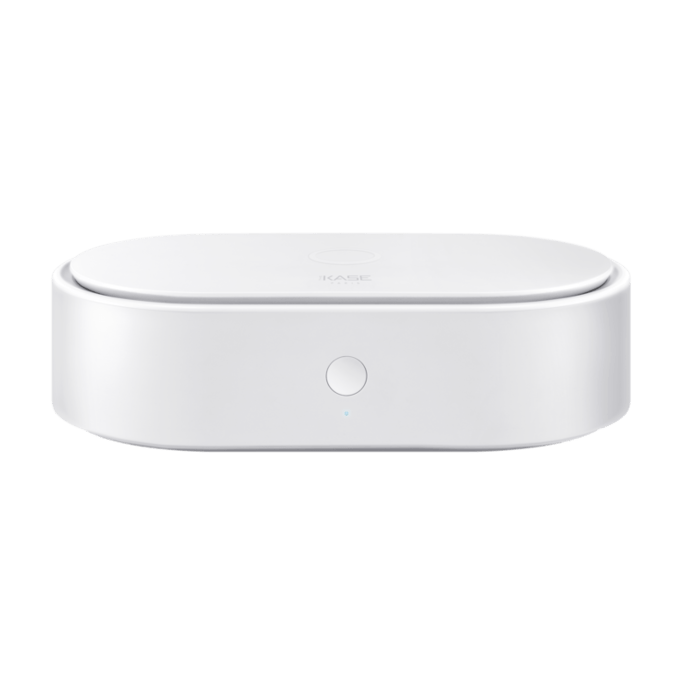 Boîtier stérilisateur UV-C avec chargement sans-fil rapide (7.5 W/10 W), Blanc