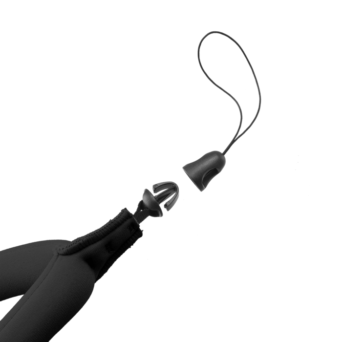 Dragonne flottante universelle en néoprène, noir de jais