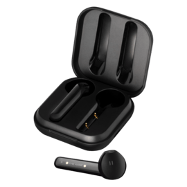 Sonik Elite On-Ear True Wireless Earpods with Charging Case, Carbon Black