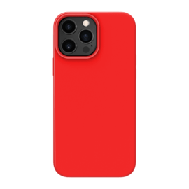 Coque antichoc en gel de silicone doux pour Apple iPhone 13 Pro Max, Rouge Ardent