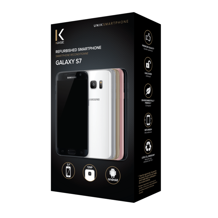 Galaxy S7 reconditionn&eacute; 64 Go, Noir, d&eacute;bloqu&eacute;