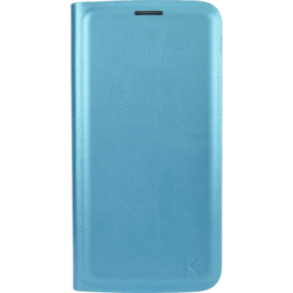 Etui &agrave; clapet pour Samsung Galaxy S6, Bleu Topaze