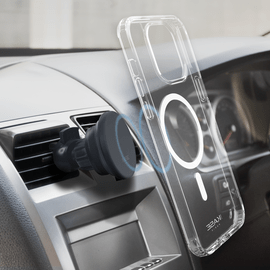 Coque antibact&eacute;rienne antichoc magn&eacute;tique invisible pour Apple iPhone 14 Pro, Transparente