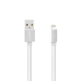 C&acirc;ble Lightning certifi&eacute; MFi Apple Charge Speed 3A charge/ sync (1M), Blanc Lumineux