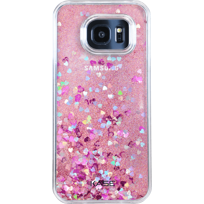 Bling Bling Coque Paillet&eacute;e pour Samsung Galaxy S7 Edge, Pink Lady