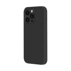Coque en Gel de Silicone Doux pour Apple iPhone 13 Pro, Noir satin