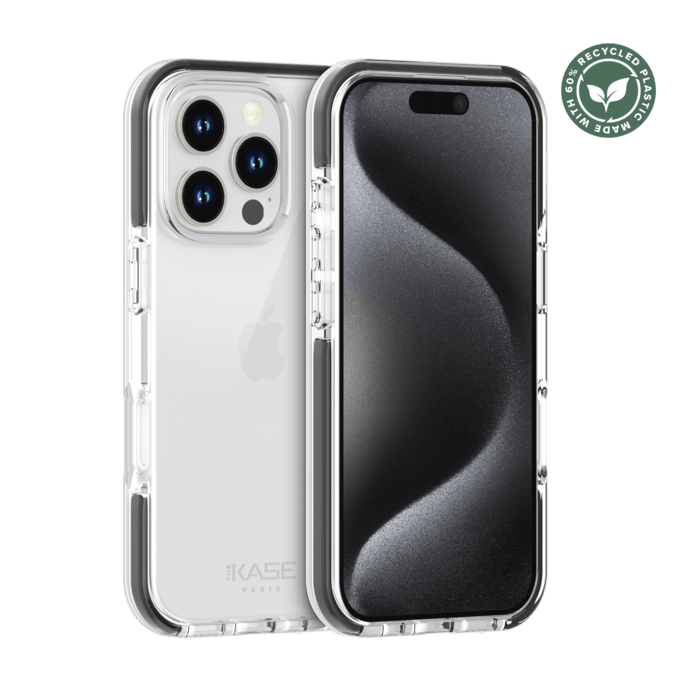 Coque Sport mesh pour 60% de plastique recycl&eacute; Apple iPhone 16 Pro, Noir