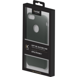 Coque en gel de silicone doux pour Apple iPhone 7, Vert olive