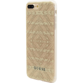 Guess Coque AZTEC 3D Effect pour Apple iPhone 7 Plus/ 8 Plus, &Eacute;tincelante Dor&eacute;e