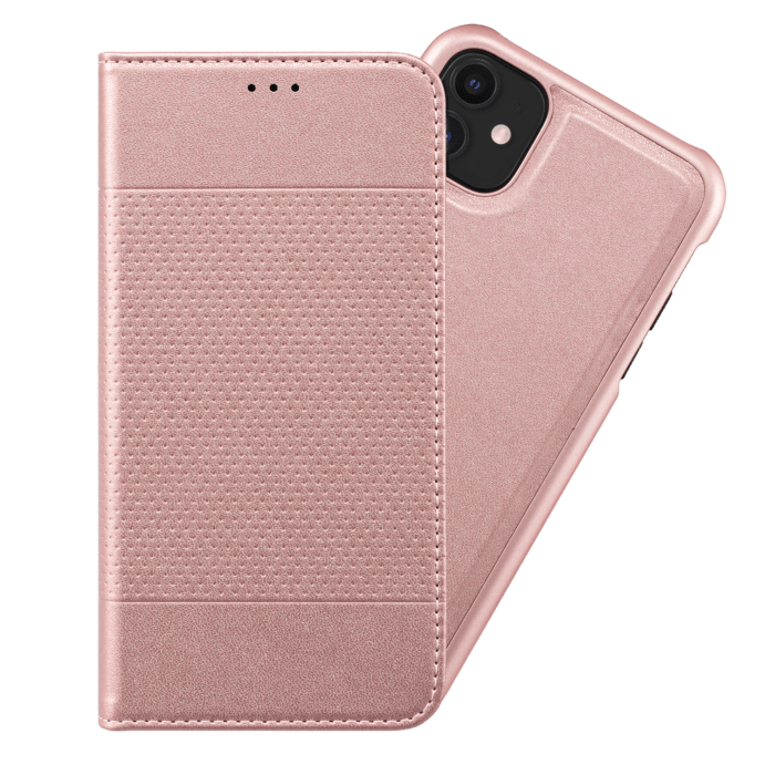 &Eacute;tui et Coque slim magn&eacute;tique 2-en-1 GEN 2.0 pour Apple iPhone 11, Or gold