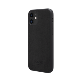 Coque en Su&egrave;de Alcantara pour Apple iPhone 12 mini, Noir Minuit