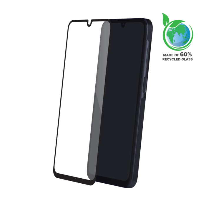 Protection d'&eacute;cran en verre tremp&eacute; (60% verre tremp&eacute; recycl&eacute;) pour Samsung Galaxy A15 4G/5G 2023, Noir