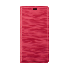 Diarycase 2.0 Coque clapet en cuir v&eacute;ritable avec support aimant&eacute; pour Apple iPhone 13 Pro, Rouge Bordeaux