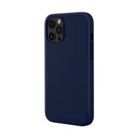 Coque antichoc en gel de silicone doux pour Apple iPhone 12/12 Pro, Bleu Oxford