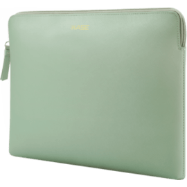 Case Saffiano Genuine Leather Sleeve for 13-inch MacBook Pro, MacBook Air and MacBook Pro Retina , Pastel Green