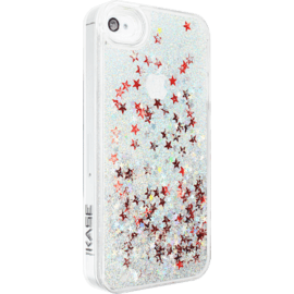 Bling Bling Coque Paillet&eacute;e pour Apple iPhone 4/4s, Etoile Argent&eacute;e